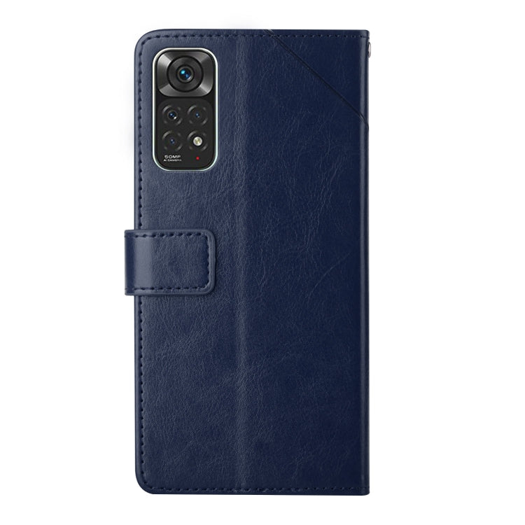 For Xiaomi Redmi Note 11 Global Y Stitching Horizontal Flip Leather Phone Case