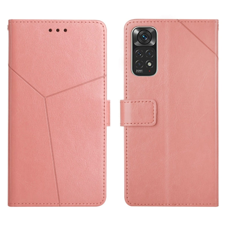 For Xiaomi Redmi Note 11 Global Y Stitching Horizontal Flip Leather Phone Case