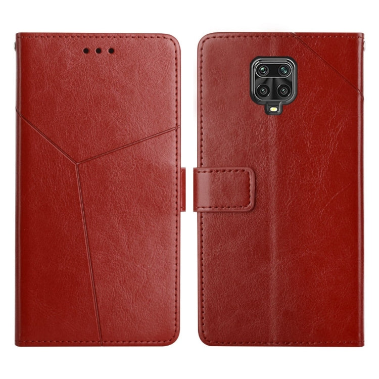 For Xiaomi Redmi Note 9 Pro 4G Y Stitching Horizontal Flip Leather Phone Case