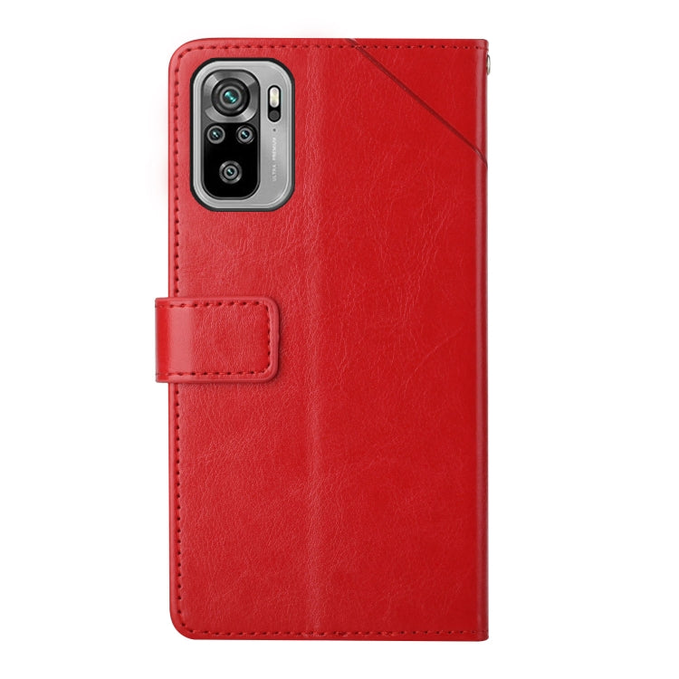 For Xiaomi Redmi Note 10 4G Y Stitching Horizontal Flip Leather Phone Case