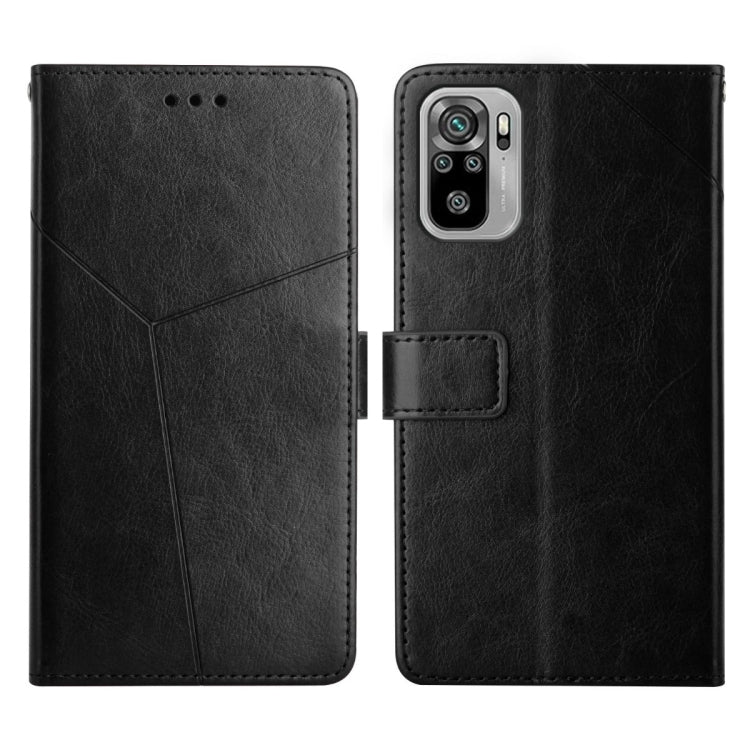 For Xiaomi Redmi Note 10 4G Y Stitching Horizontal Flip Leather Phone Case