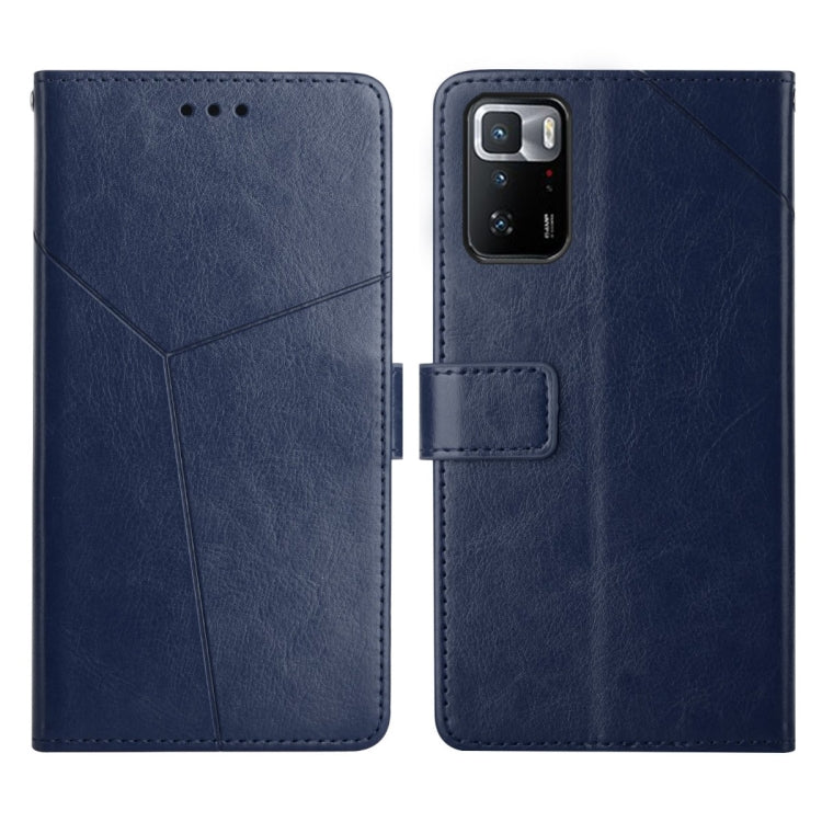 For Xiaomi Redmi Note 10 Pro 5G / Poco X3 GT Y Stitching Horizontal Flip Leather Phone Case