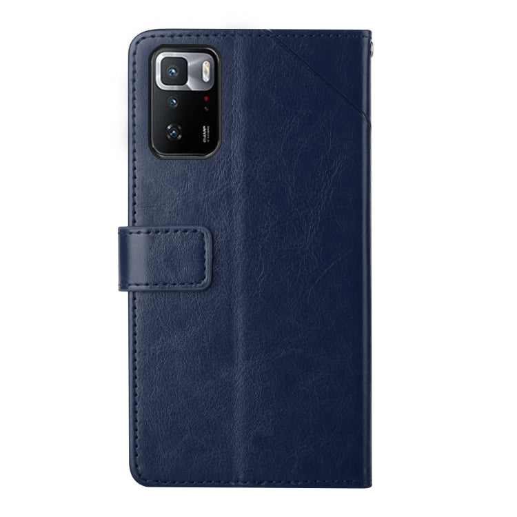 For Xiaomi Redmi Note 10 Pro 5G / Poco X3 GT Y Stitching Horizontal Flip Leather Phone Case