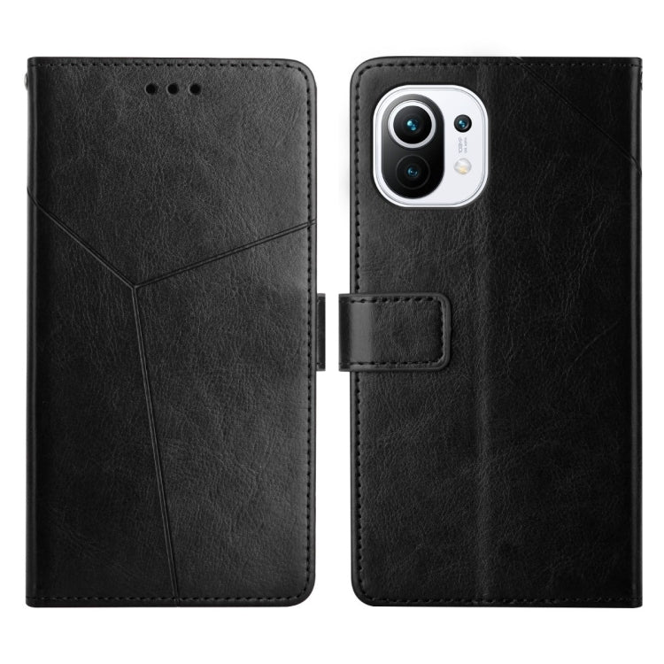 For Xiaomi Mi 11 Y Stitching Horizontal Flip Leather Phone Case