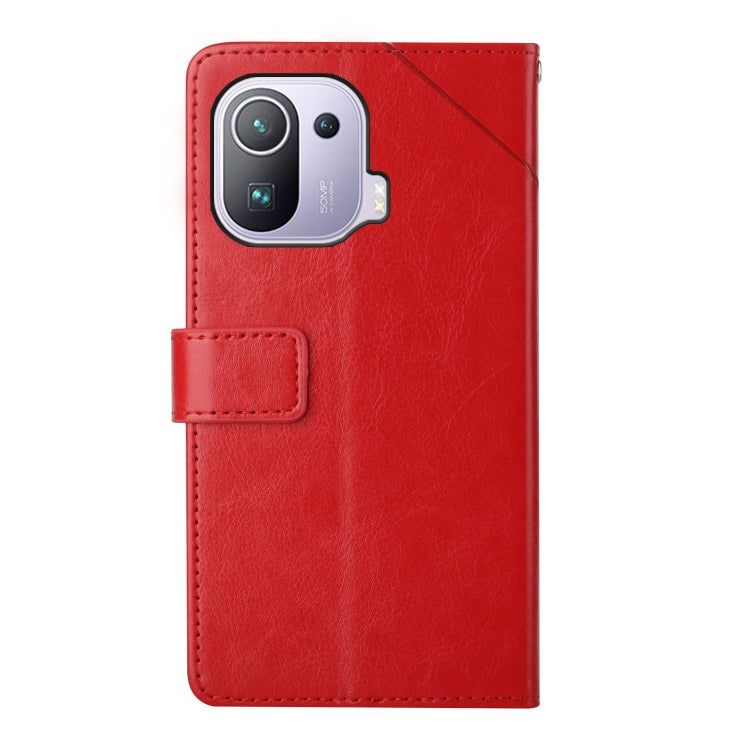 For Xiaomi Mi 11 Pro Y Stitching Horizontal Flip Leather Phone Case