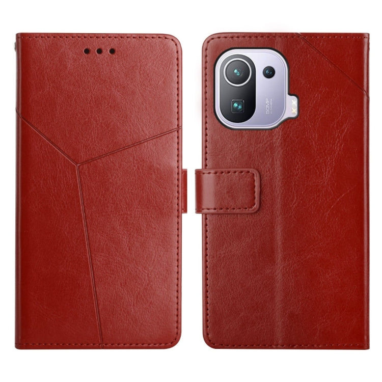 For Xiaomi Mi 11 Pro Y Stitching Horizontal Flip Leather Phone Case