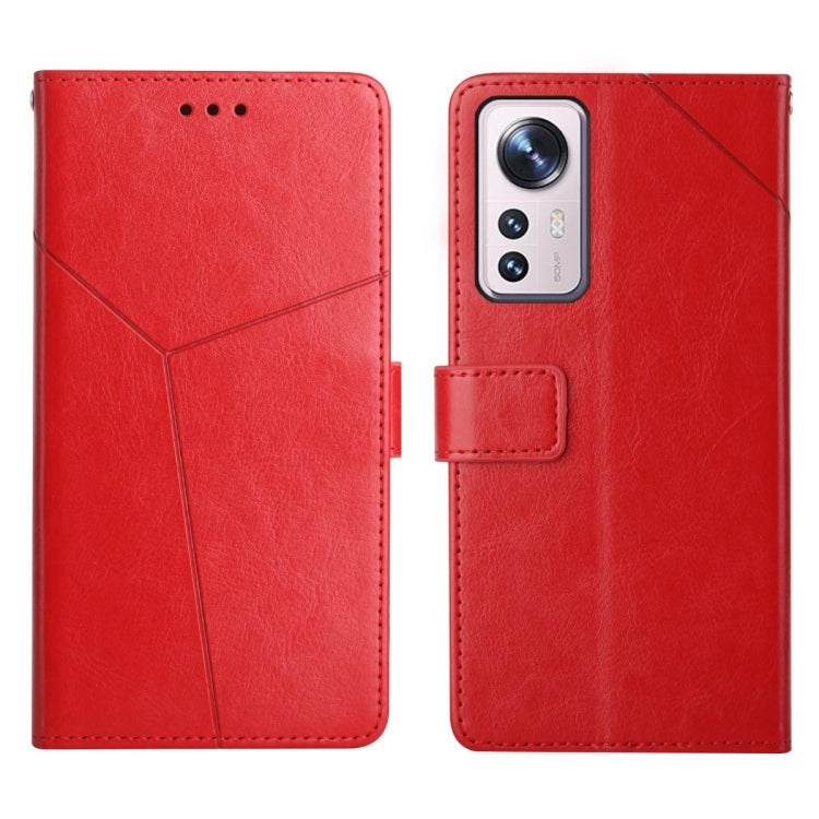 For Xiaomi 12 Y Stitching Horizontal Flip Leather Phone Case