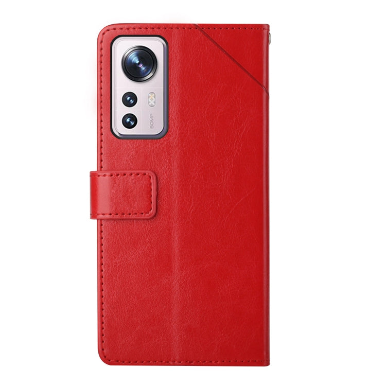 For Xiaomi 12 Y Stitching Horizontal Flip Leather Phone Case