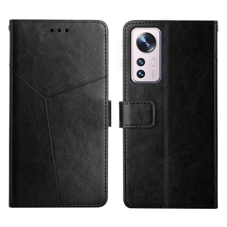 For Xiaomi 12 Y Stitching Horizontal Flip Leather Phone Case