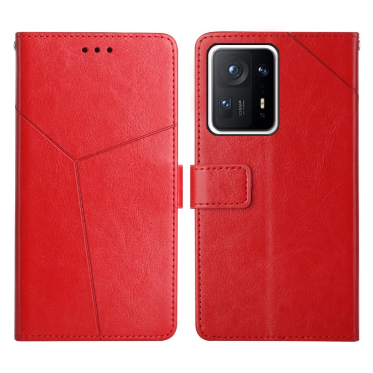 For Xiaomi Mi Mix4 Y Stitching Horizontal Flip Leather Phone Case