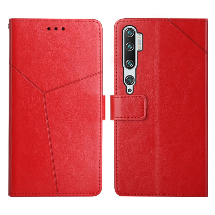 For Xiaomi Mi Note 10 Y Stitching Horizontal Flip Leather Phone Case