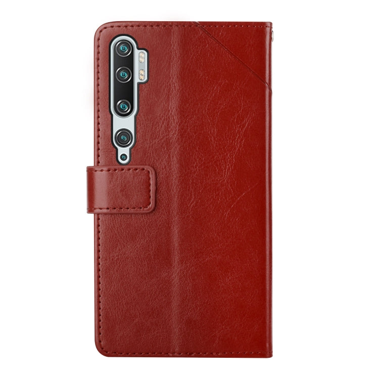 For Xiaomi Mi Note 10 Y Stitching Horizontal Flip Leather Phone Case