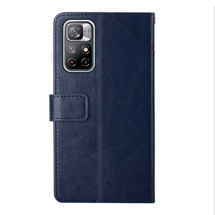 For Xiaomi Poco M4 Pro 5G Y Stitching Horizontal Flip Leather Phone Case