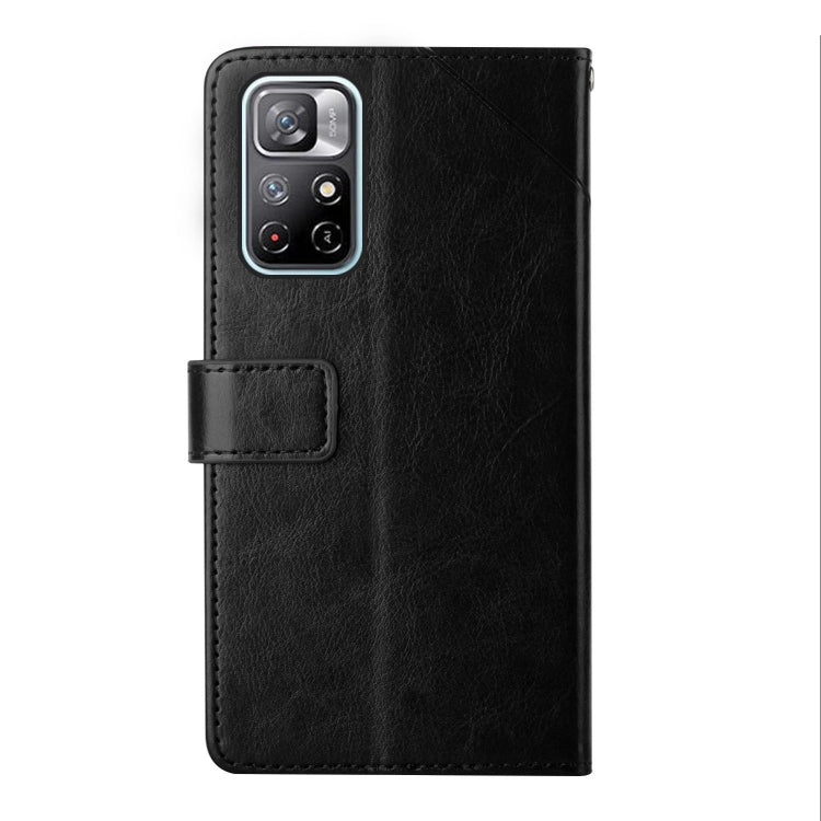 For Xiaomi Poco M4 Pro 5G Y Stitching Horizontal Flip Leather Phone Case