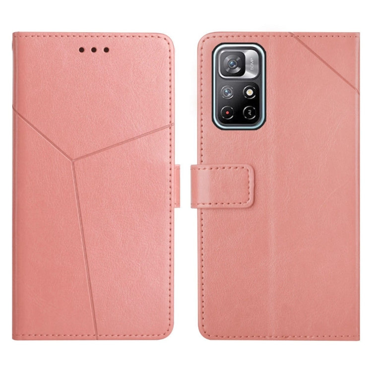 For Xiaomi Poco M4 Pro 5G Y Stitching Horizontal Flip Leather Phone Case