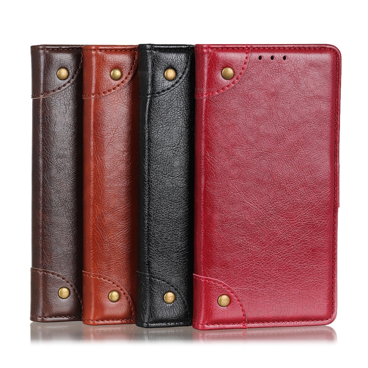 For Samsung Galaxy M53 5G Copper Buckle Nappa Texture Horizontal Flip Leather Phone Case