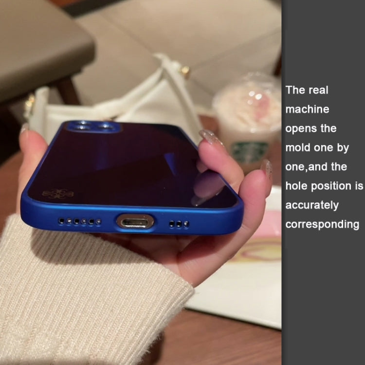 For iPhone 11 Pro Max X10A Texture TPU + Tempered Glass Phone Case