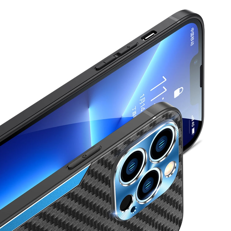 For iPhone 11 Carbon Fiber PC + TPU Phone Case