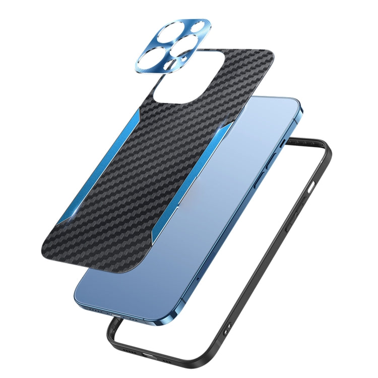 For iPhone 11 Pro Carbon Fiber PC + TPU Phone Case
