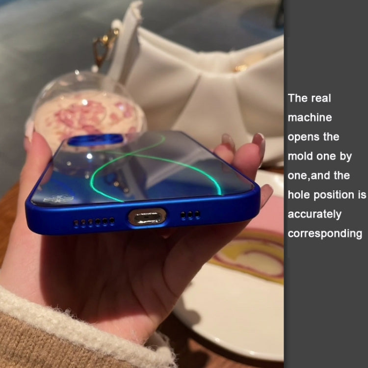 For iPhone 12 Pro Cross S Texture TPU + Tempered Glass Phone Case