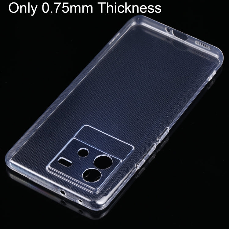 For vivo iQOO Neo6 0.75mm Ultra-thin Transparent TPU Phone Case