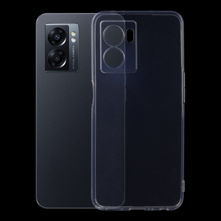 For OPPO A57 2022 0.75mm Ultra-thin Transparent TPU Phone Case