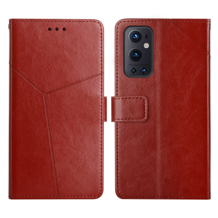 For OnePlus 9 Pro Y Stitching Horizontal Flip Leather Phone Case