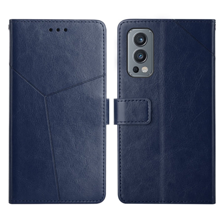 For OnePlus Nord 2 5G Y Stitching Horizontal Flip Leather Phone Case