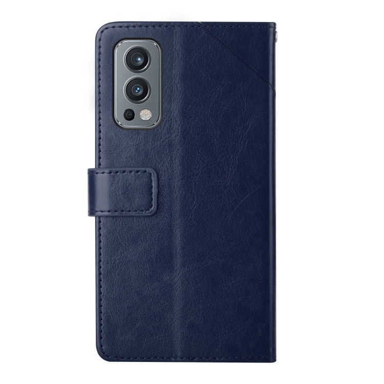 For OnePlus Nord 2 5G Y Stitching Horizontal Flip Leather Phone Case