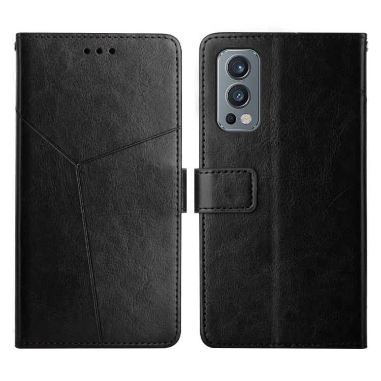 For OnePlus Nord 2 5G Y Stitching Horizontal Flip Leather Phone Case
