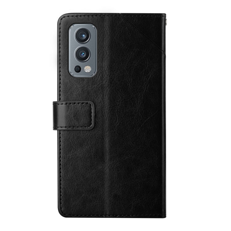 For OnePlus Nord 2 5G Y Stitching Horizontal Flip Leather Phone Case