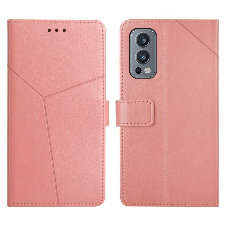 For OnePlus Nord 2 5G Y Stitching Horizontal Flip Leather Phone Case