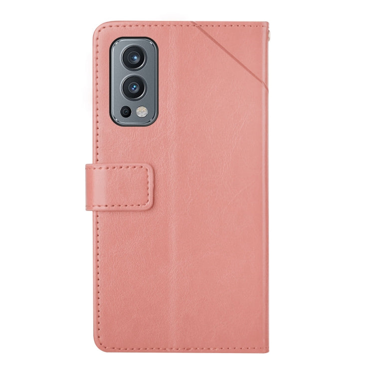 For OnePlus Nord 2 5G Y Stitching Horizontal Flip Leather Phone Case