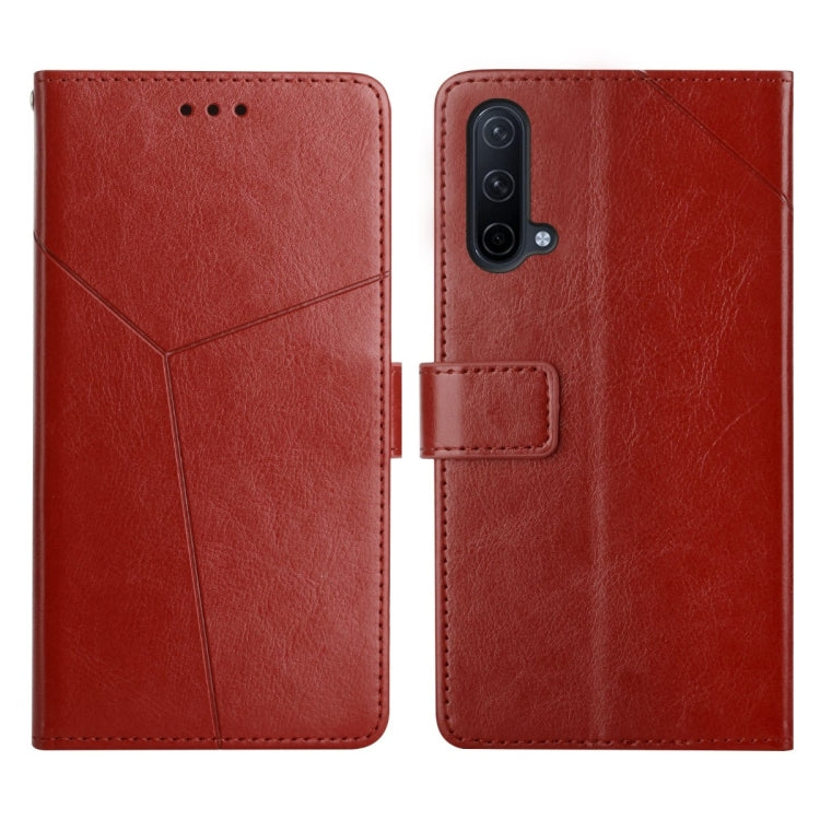 For OnePlus Nord CE 5G Y Stitching Horizontal Flip Leather Phone Case