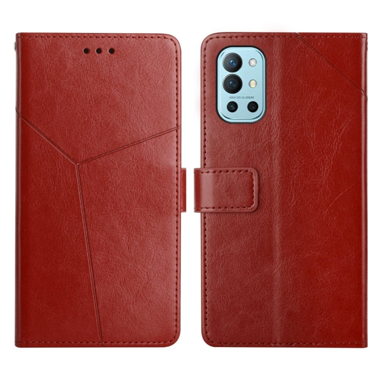 For OnePlus 9R Y Stitching Horizontal Flip Leather Phone Case
