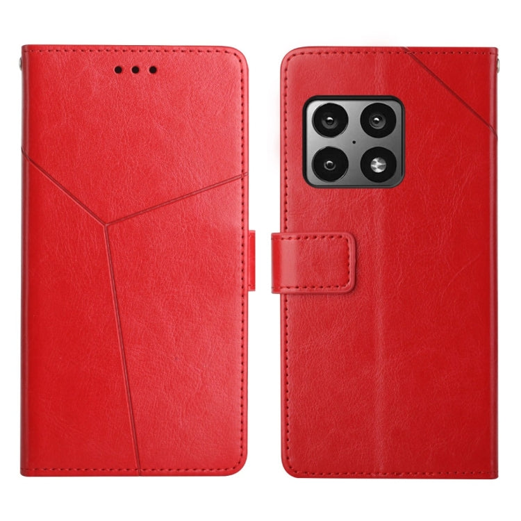 For OnePlus 10 Pro Y Stitching Horizontal Flip Leather Phone Case