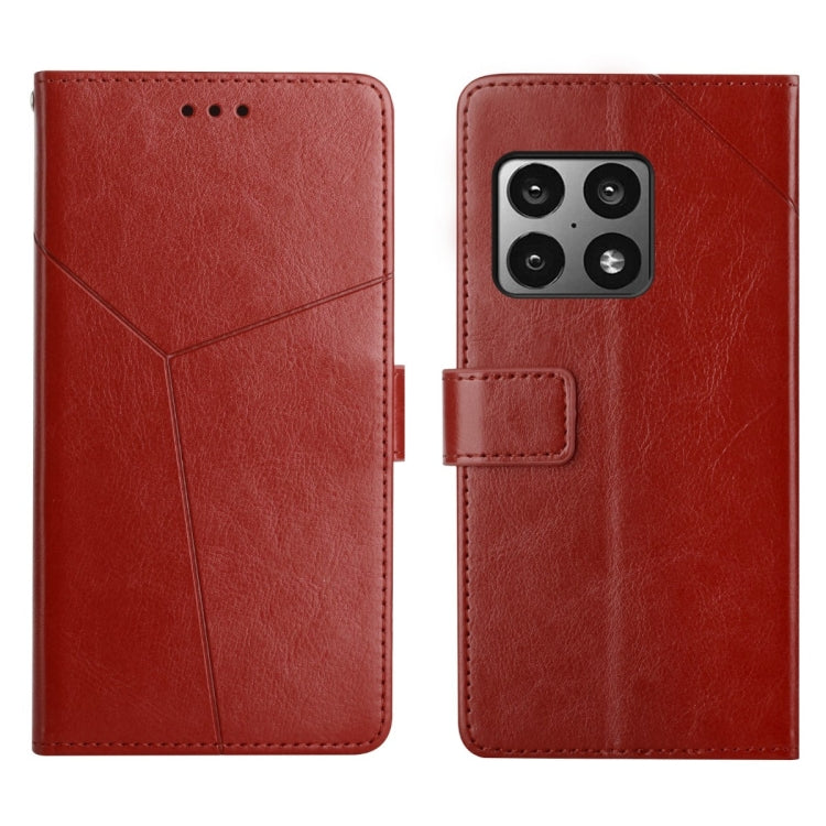 For OnePlus 10 Pro Y Stitching Horizontal Flip Leather Phone Case