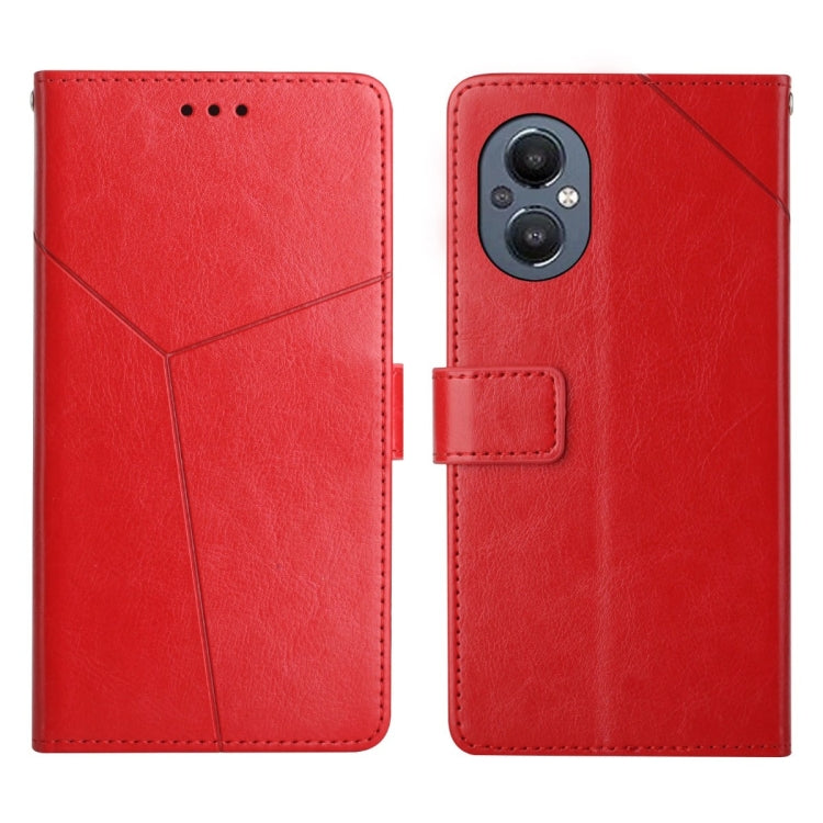 For OnePlus Nord N20 5G Y Stitching Horizontal Flip Leather Phone Case