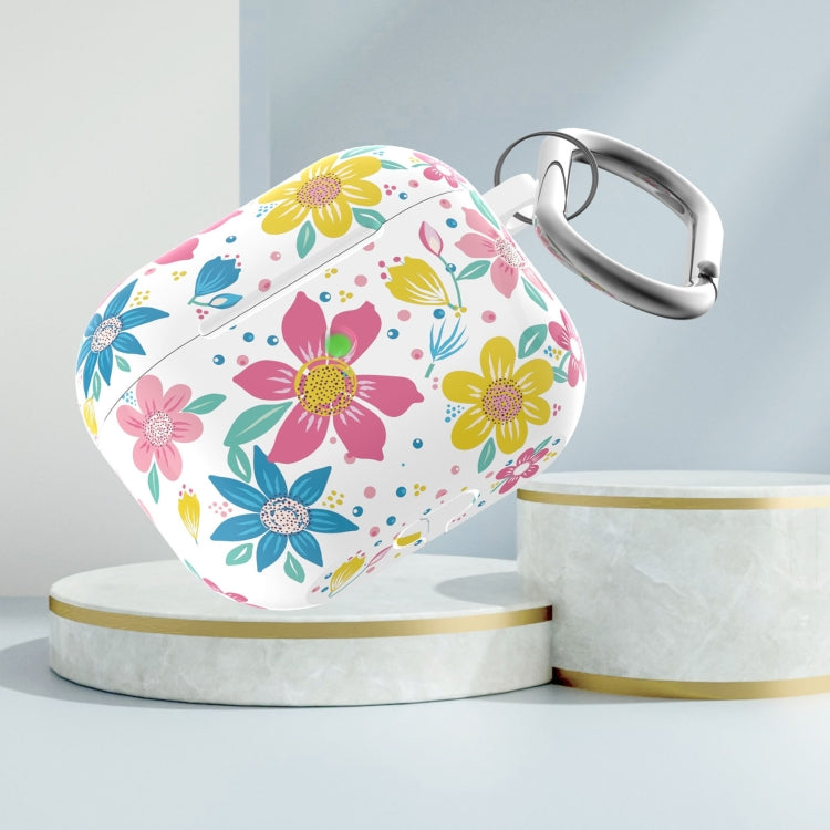 D Series Silicone Printed Flower Wireless Earphone Protective Case For AirPods 3