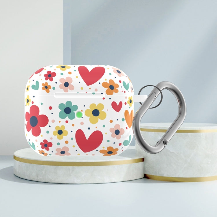 D Series Silicone Printed Flower Wireless Earphone Protective Case For AirPods 3