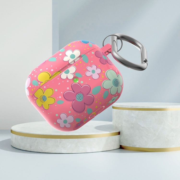 D Series Silicone Printed Flower Wireless Earphone Protective Case For AirPods 3