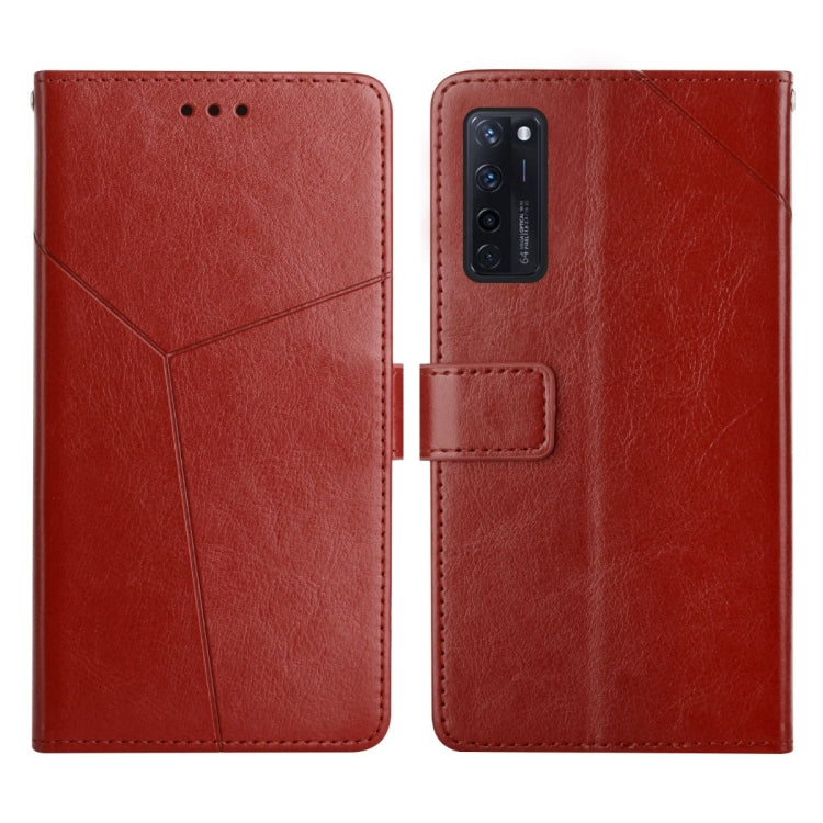 For ZTE Axon 20 4G Y Stitching Horizontal Flip Leather Phone Case
