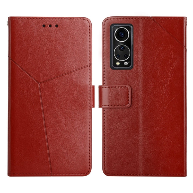 For ZTE Axon 30 Y Stitching Horizontal Flip Leather Phone Case