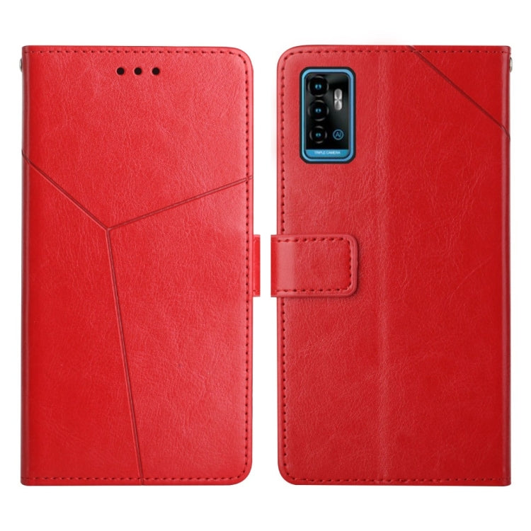 For ZTE Blade A71 Y Stitching Horizontal Flip Leather Phone Case