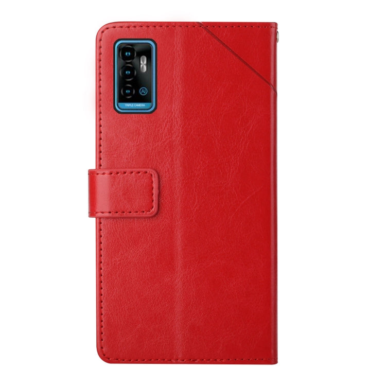 For ZTE Blade A71 Y Stitching Horizontal Flip Leather Phone Case