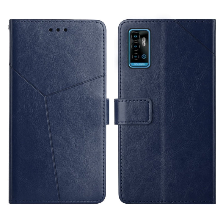 For ZTE Blade A71 Y Stitching Horizontal Flip Leather Phone Case