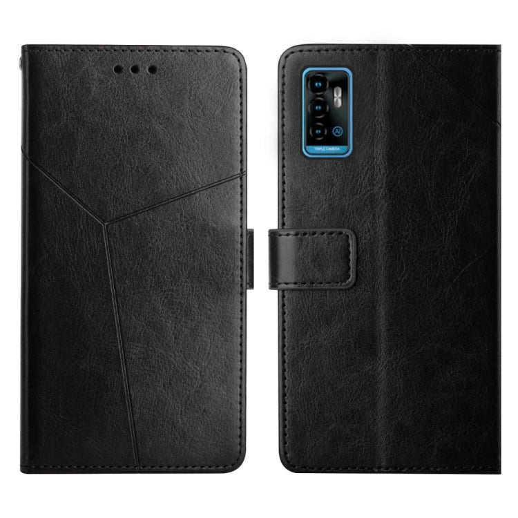 For ZTE Blade A71 Y Stitching Horizontal Flip Leather Phone Case