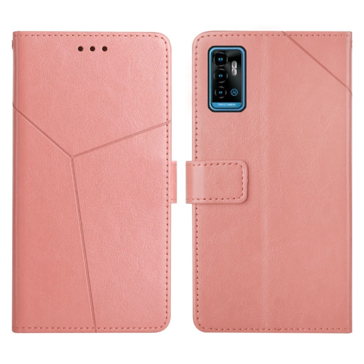 For ZTE Blade A71 Y Stitching Horizontal Flip Leather Phone Case