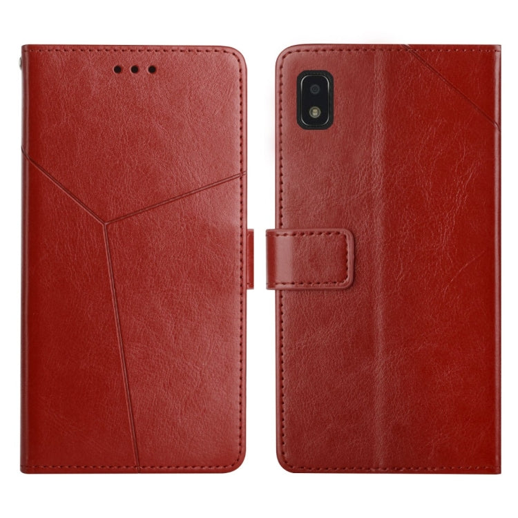 For ZTE Blade L210 Y Stitching Horizontal Flip Leather Phone Case