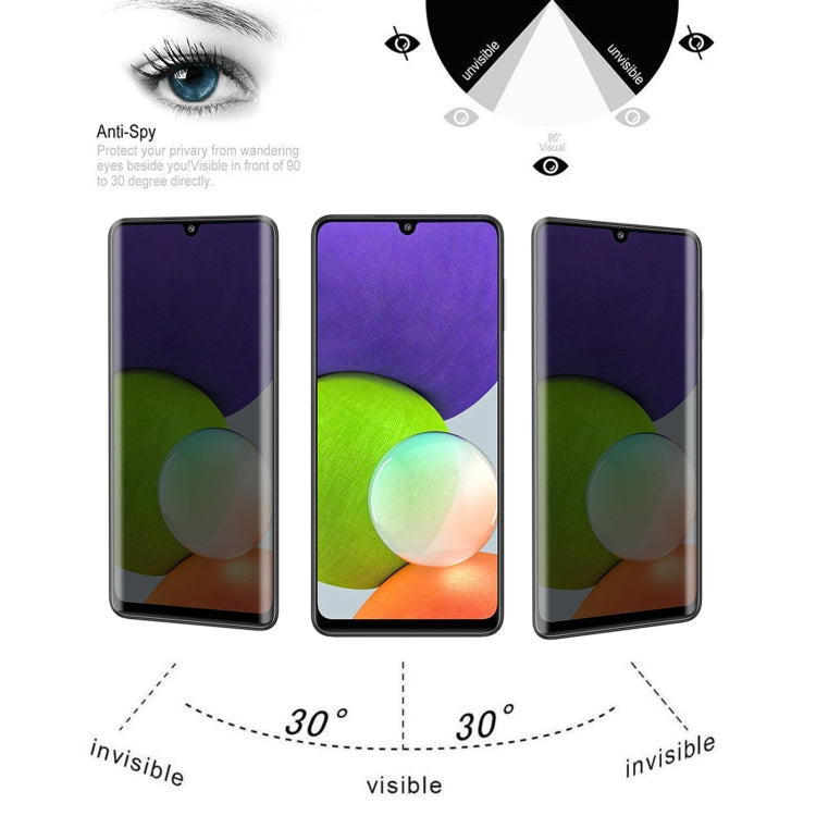Full Cover Anti-peeping Tempered Glass Film For Samsung Galaxy A22 4G